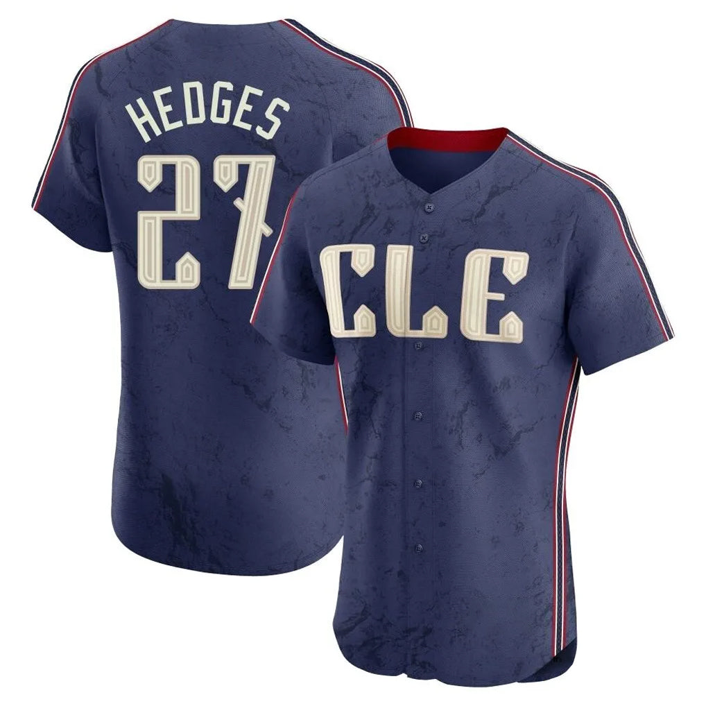 BIPIHUC C.Guardians #27 Austin Hedges Player Navy City Connect Limited Elite Home Stitched Jerseys