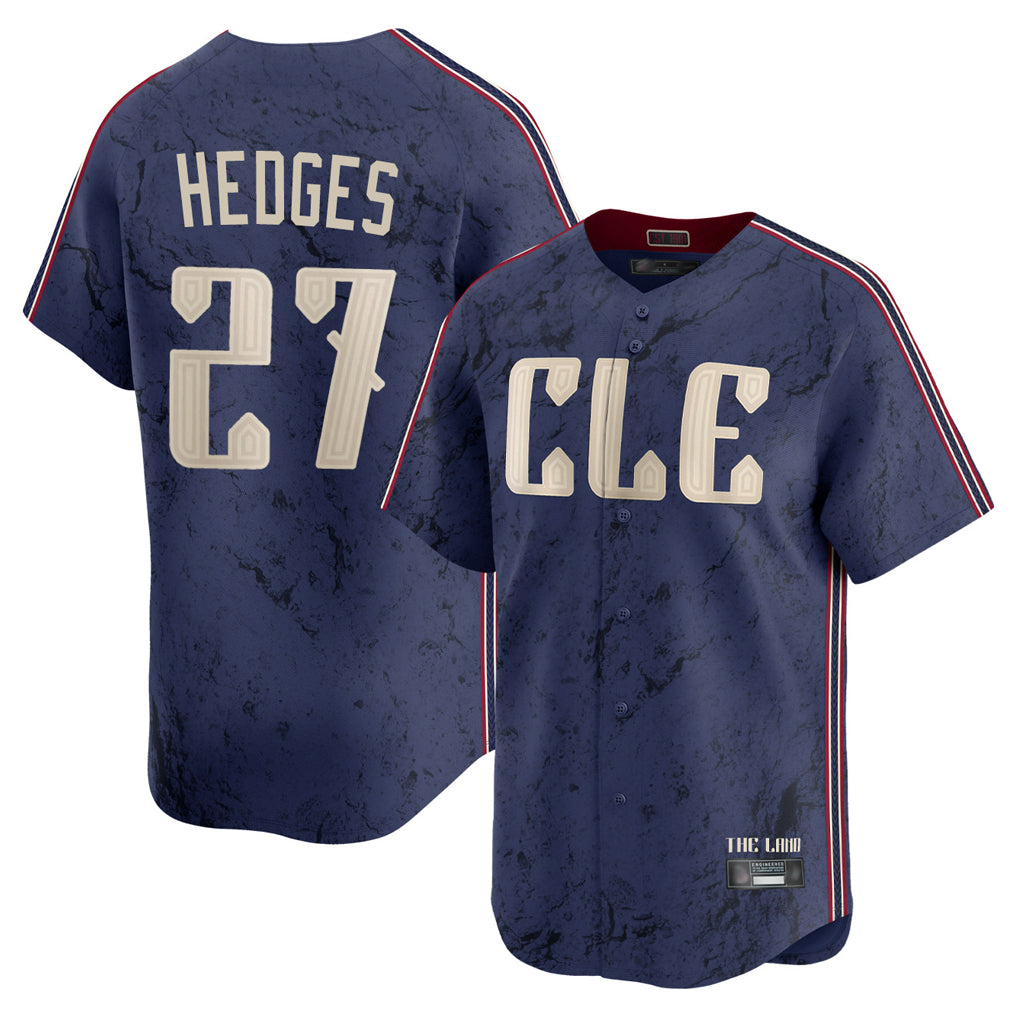 BIPIHUC C.Guardians #27 Austin Hedges Player Navy City Connect Limited Home Stitched Jerseys