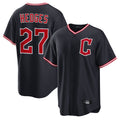 BIPIHUC C.Guardians #27 Austin Hedges Player Navy Game Home Stitched Jerseys