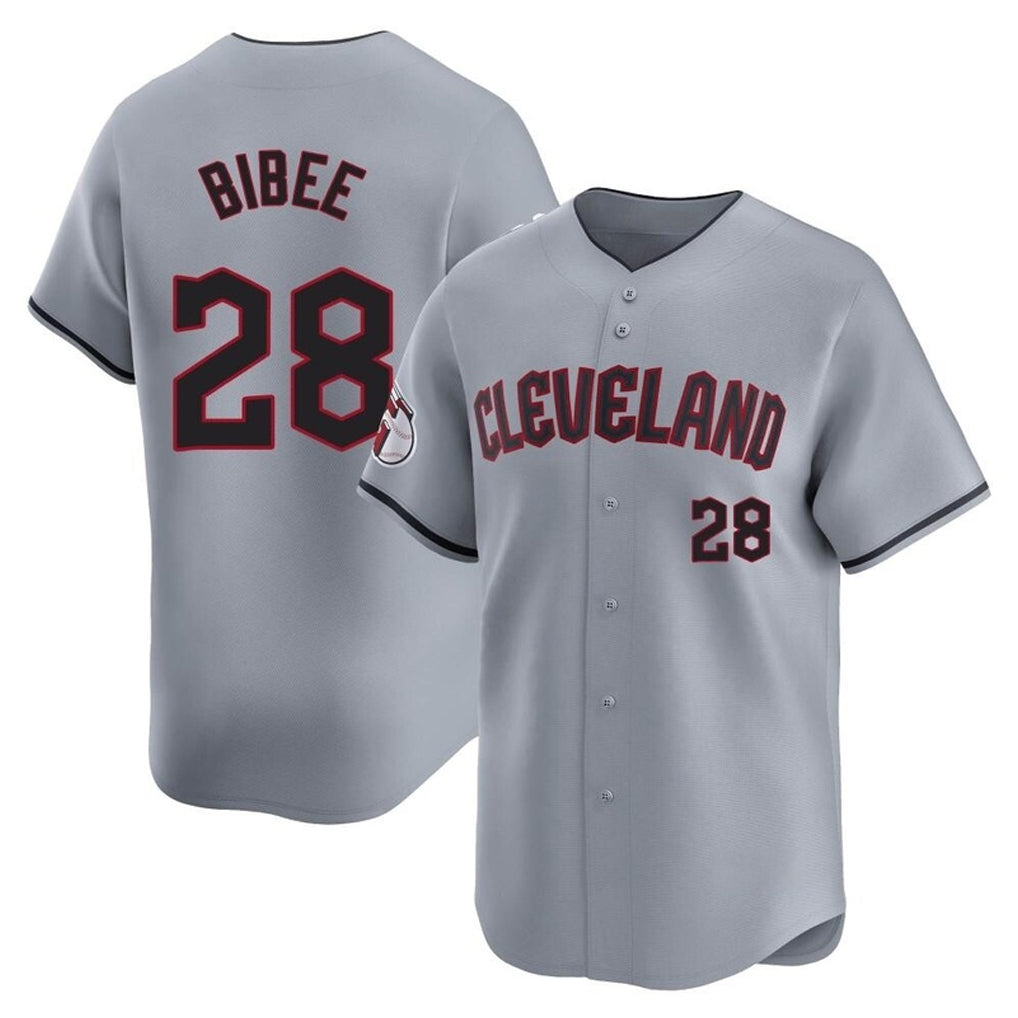 BIPIHUC C.Guardians #28 Tanner Bibee Player Gray Road Limited Home Stitched Jerseys