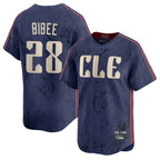 BIPIHUC C.Guardians #28 Tanner Bibee Player Navy City Connect Limited Home Stitched Jerseys