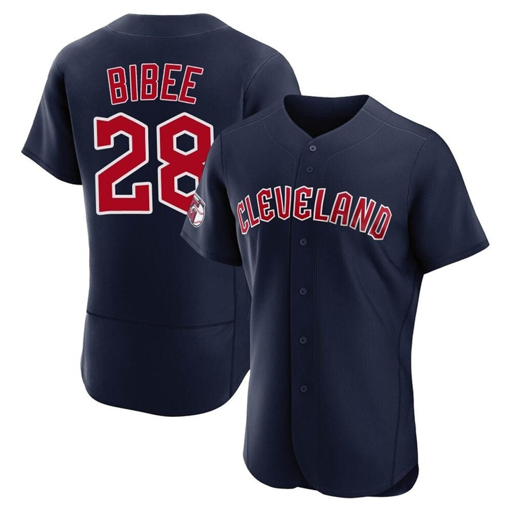 BIPIHUC C.Guardians #28 Tanner Bibee Player Navy Limited Elite Home Stitched Jerseys