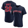 BIPIHUC C.Guardians #28 Tanner Bibee Player Navy Limited Elite Home Stitched Jerseys