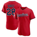 BIPIHUC C.Guardians #28 Tanner Bibee Player Red Limited Elite Home Stitched Jerseys