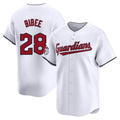 BIPIHUC C.Guardians #28 Tanner Bibee Player White Limited Home Stitched Jerseys