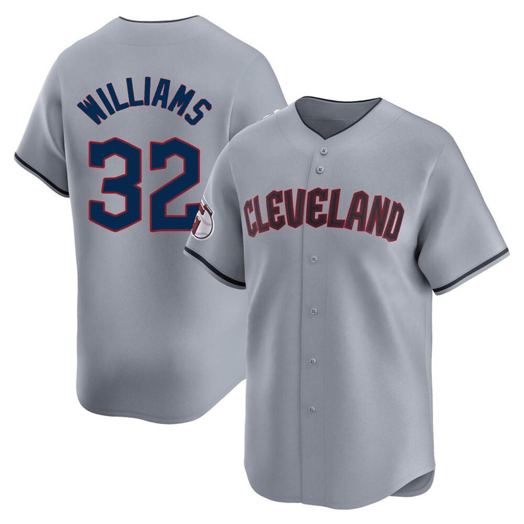 BIPIHUC C.Guardians #32 Gavin Williams Player Gray Road Limited Home Stitched Jerseys