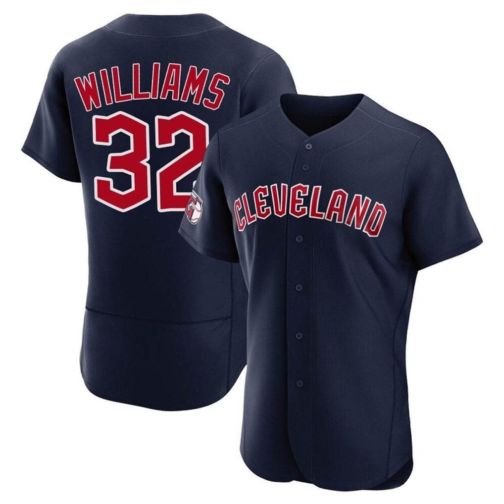 BIPIHUC C.Guardians #32 Gavin Williams Player Navy Limited Elite Home Stitched Jerseys