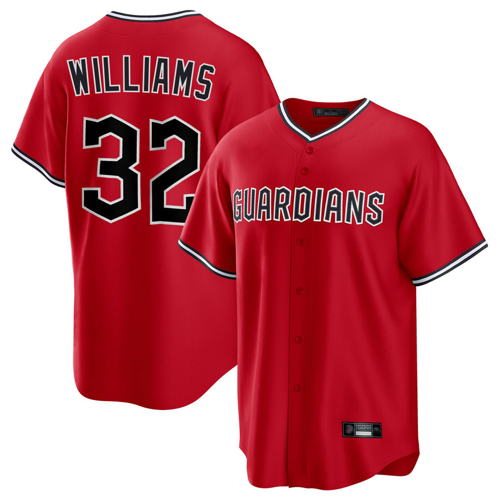 BIPIHUC C.Guardians #32 Gavin Williams Player Red Limited Home Stitched Jerseys