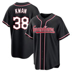 BIPIHUC C.Guardians #38 Steven Kwan Player Black Fashion Out Home Game Stitched Jerseys