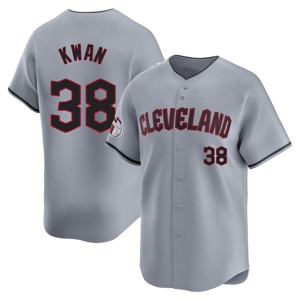 BIPIHUC C.Guardians #38 Steven Kwan Player Gray Road Limited Home Stitched Jerseys