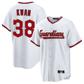 BIPIHUC C.Guardians #38 Steven Kwan Player White Game Home Stitched Jerseys