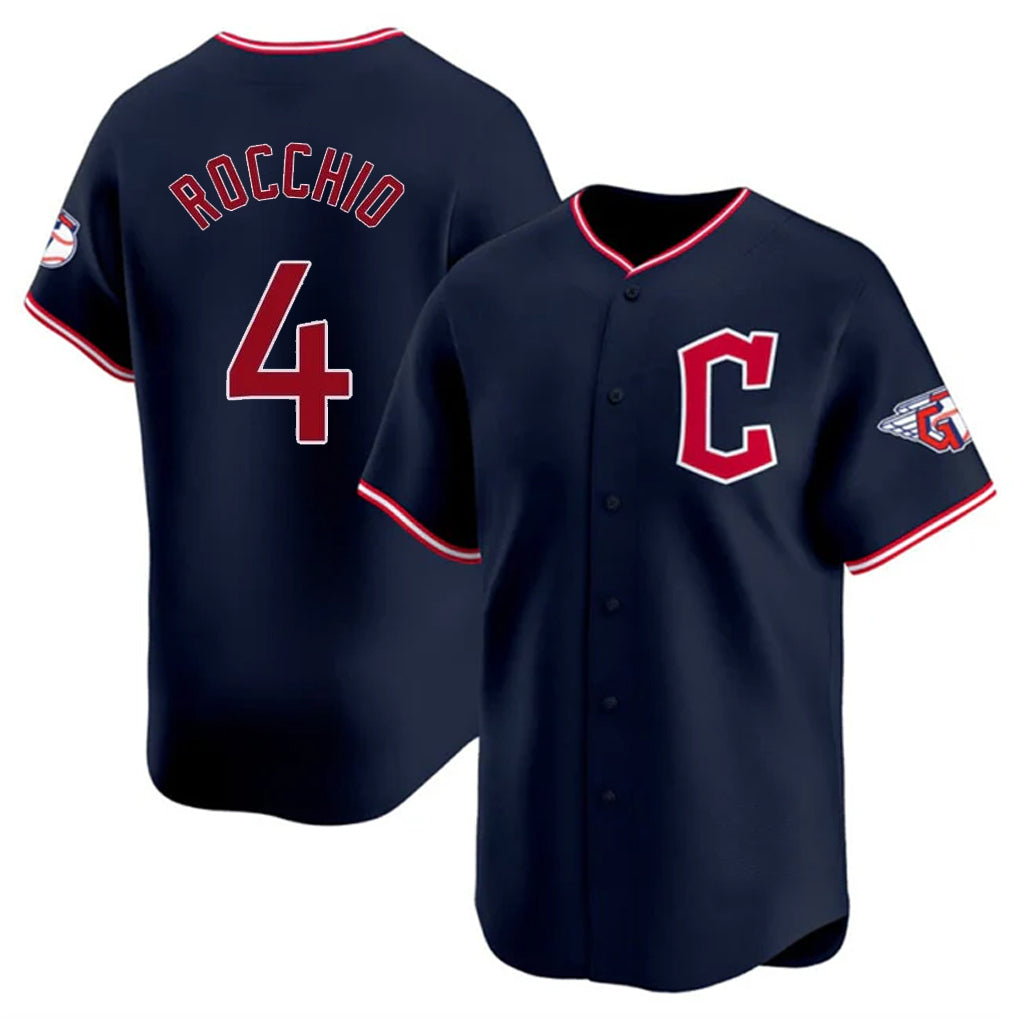BIPIHUC C.Guardians #4 Brayan Rocchio Player Navy Limited Home Stitched Jerseys