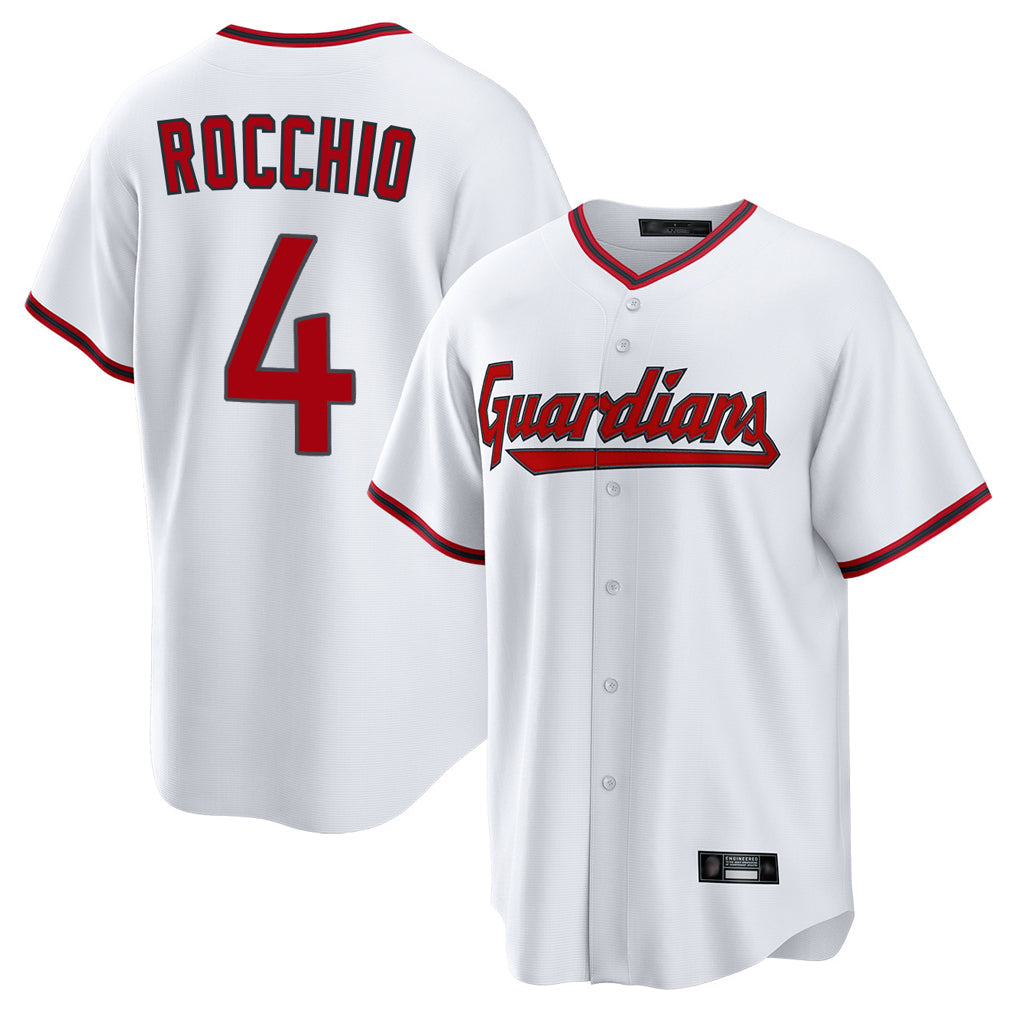 BIPIHUC C.Guardians #4 Brayan Rocchio Player White Game Home Stitched Jerseys