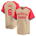 BIPIHUC C.Guardians #6 David Fry Player Cream American League All-Star Limited Home Stitched Jerseys