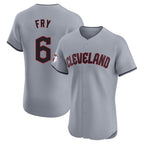 BIPIHUC C.Guardians #6 David Fry Player Gray Road Limited Elite Home Stitched Jerseys