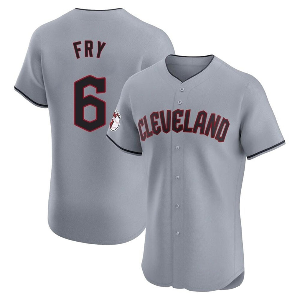 BIPIHUC C.Guardians #6 David Fry Player Gray Road Limited Elite Home Stitched Jerseys