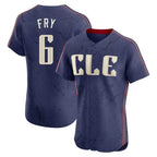 BIPIHUC C.Guardians #6 David Fry Player Navy City Connect Limited Elite Home Stitched Jerseys