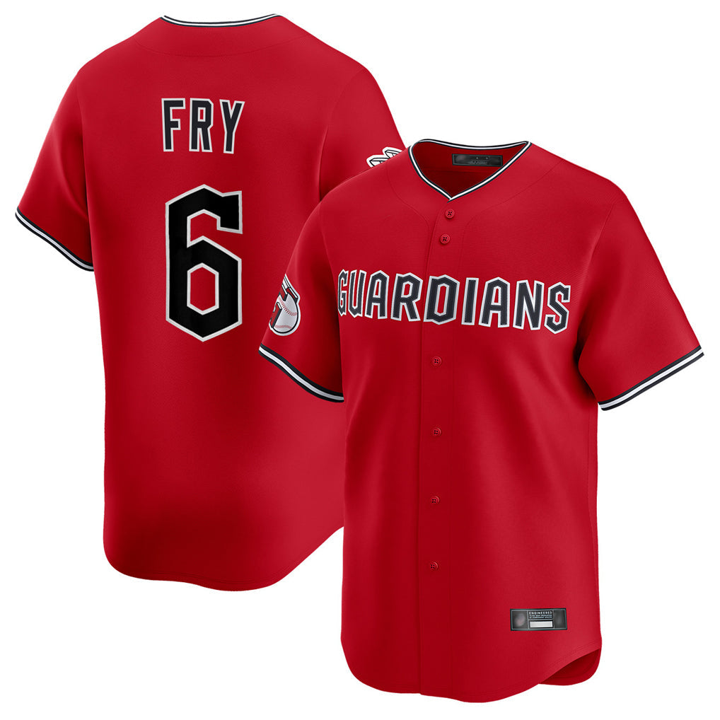 BIPIHUC C.Guardians #6 David Fry Player Red Limited Home Stitched Jerseys