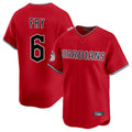 BIPIHUC C.Guardians #6 David Fry Player Red Limited Home Stitched Jerseys