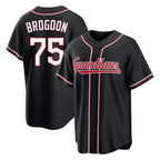 BIPIHUC C.Guardians #75 Connor Brogdon Player Black Fashion Out Home Game Stitched Jerseys