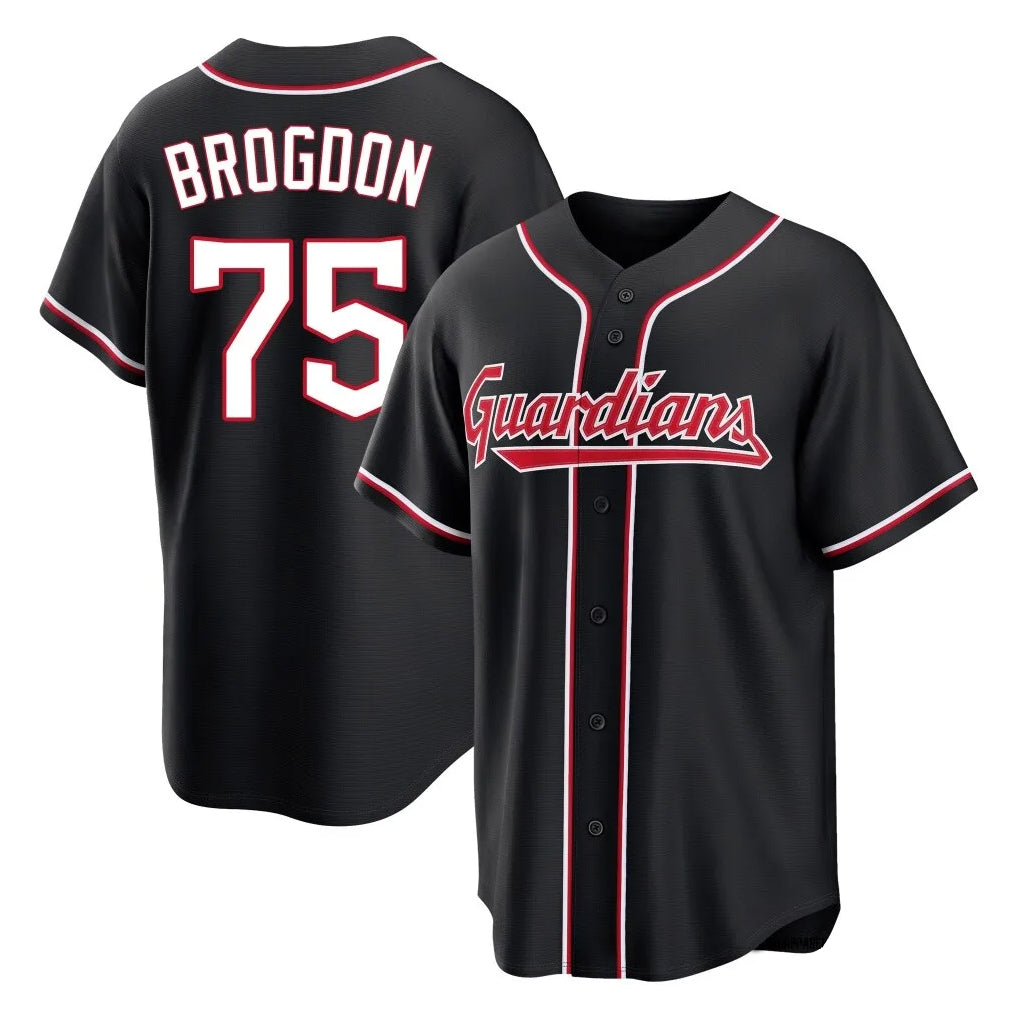 BIPIHUC C.Guardians #75 Connor Brogdon Player Black Fashion Out Home Game Stitched Jerseys