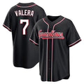 BIPIHUC C.Guardians #7 George Valera Player Black Fashion Out Home Game Stitched Jerseys