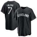 BIPIHUC C.Guardians #7 George Valera Player Black Home Game Stitched Jerseys