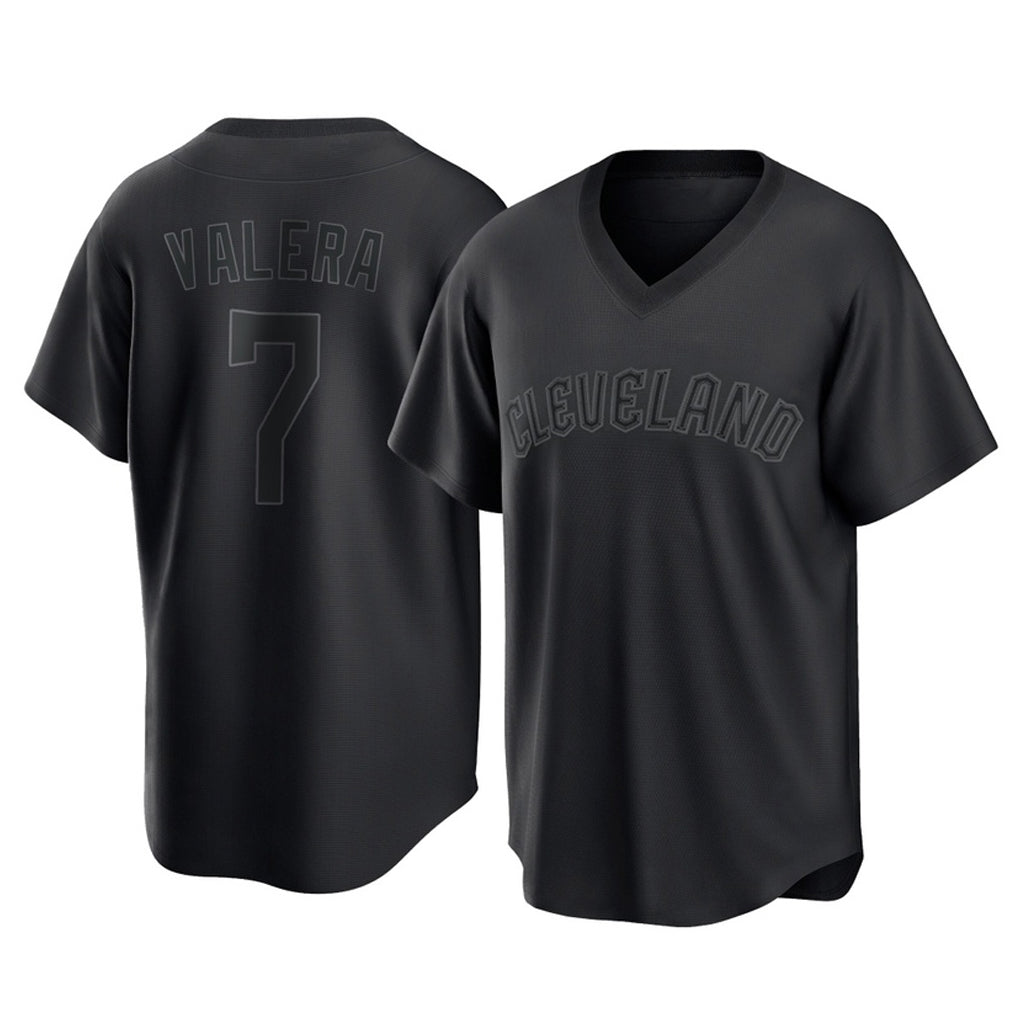BIPIHUC C.Guardians #7 George Valera Player Black T-shirt Home Game Stitched Jerseys