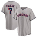 BIPIHUC C.Guardians #7 George Valera Player Gray Game Home Stitched Jerseys