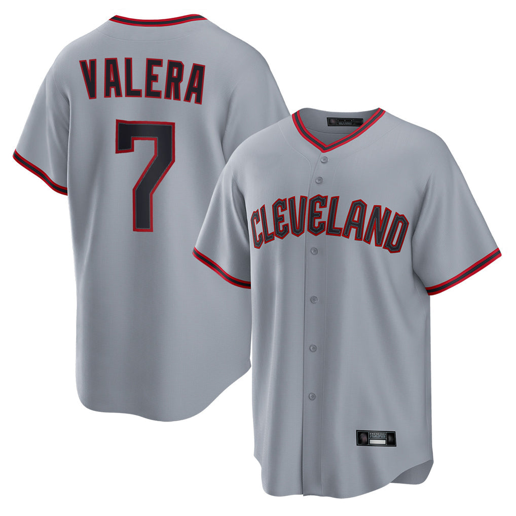 BIPIHUC C.Guardians #7 George Valera Player Gray Home Game Stitched Jerseys