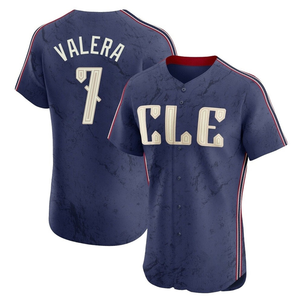 BIPIHUC C.Guardians #7 George Valera Player Navy City Connect Limited Elite Home Stitched Jerseys