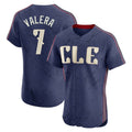 BIPIHUC C.Guardians #7 George Valera Player Navy City Connect Limited Elite Home Stitched Jerseys