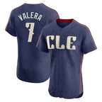 BIPIHUC C.Guardians #7 George Valera Player Navy City Connect Limited Elite Home Stitched Jerseys