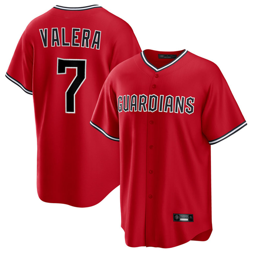 BIPIHUC C.Guardians #7 George Valera Player Red Home Game Stitched Jerseys