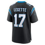 BIPIHUC C.Panthers #17 Xavier Legette Black Team Game Player Stitched Jerseys