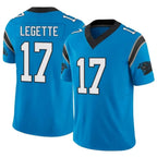 BIPIHUC C.Panthers #17 Xavier Legette Player Blue Vapor F.U.S.E. Limited Stitched Jerseys