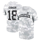 BIPIHUC C.Panthers #18 Jalen Coker Player Arctic Camo Salute to Service T-Shirt Hoodies Stitched Jerseys