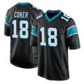BIPIHUC C.Panthers #18 Jalen Coker Player Black Game Stitched Jerseys