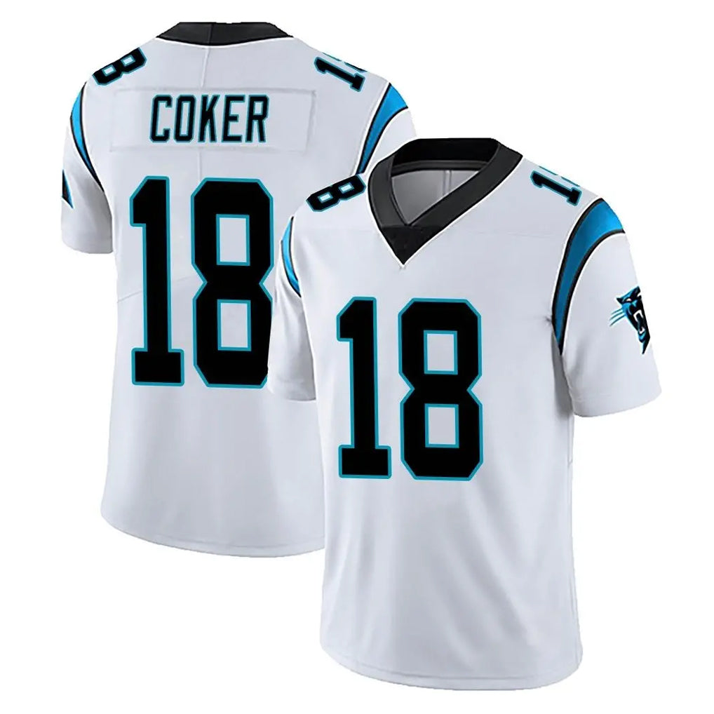 BIPIHUC C.Panthers #18 Jalen Coker Player White Vapor Untouchable Limited Game Stitched Jerseys