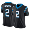 BIPIHUC C.Panthers #2 Mike Jackson Player Black Vapor F.U.S.E. Limited Home Game Stitched Jerseys