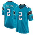 BIPIHUC C.Panthers #2 Mike Jackson Player Blue Game Stitched Jerseys