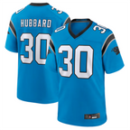 BIPIHUC C.Panthers #30 Chuba Hubbard Player Blue Game Stitched Jerseys