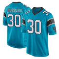 BIPIHUC C.Panthers #30 Chuba Hubbard Player Blue Game Stitched Jerseys