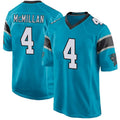 BIPIHUC C.Panthers #4 Tetairoa McMillan Player Blue Game Stitched Jerseys
