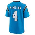 BIPIHUC C.Panthers #4 Tetairoa McMillan Player Blue Home Game Stitched Jerseys