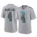 BIPIHUC C.Panthers #4 Tetairoa McMillan Player Gray Atmosphere Fashion Game Stitched Jerseys
