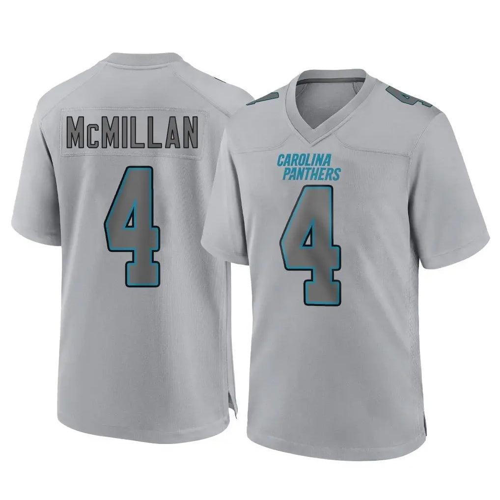 BIPIHUC C.Panthers #4 Tetairoa McMillan Player Gray Atmosphere Fashion Game Stitched Jerseys