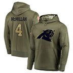 BIPIHUC C.Panthers #4 Tetairoa McMillan Player Olive Salute to Service Limited Hoodies Stitched Jerseys