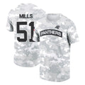 BIPIHUC C.Panthers #51 Sam Mills Player Arctic Camo Salute to Service T-Shirt Hoodies Stitched Jerseys