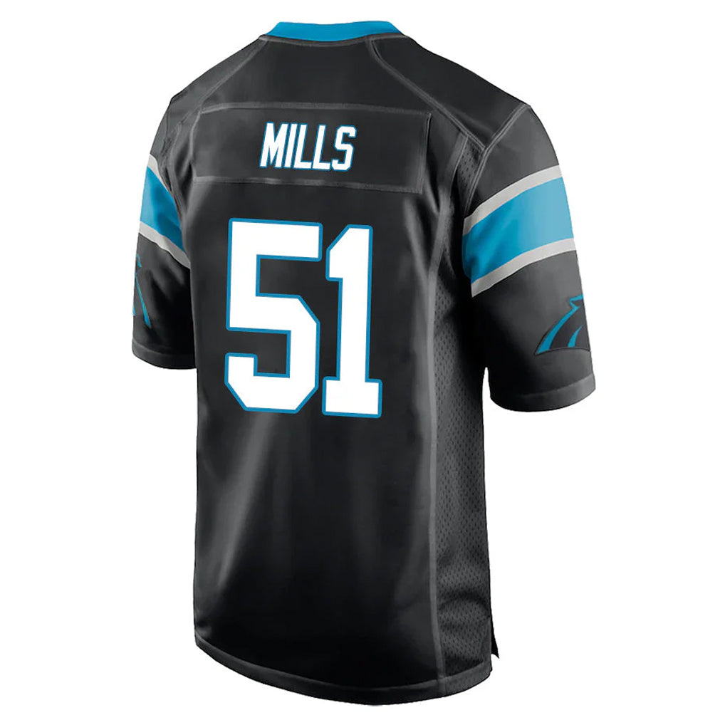 BIPIHUC C.Panthers #51 Sam Mills Player Black Game Stitched Jerseys